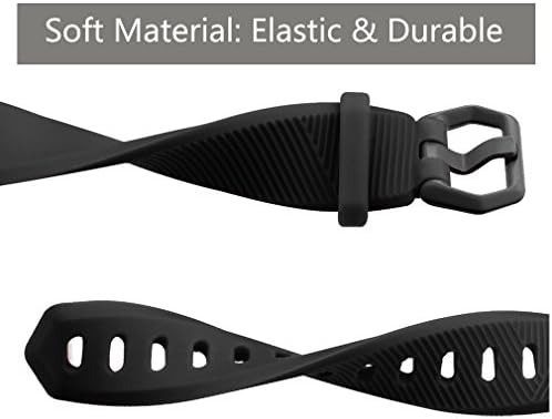 Tobfit for Fitbit Alta HR/Fitbit Alta Bands Large Small Straps Varied Colors and Editions for Fitbit Alta HR Fitbit Alta ((Buckle Edition) Black+Blue+Gray+White, Large) - 5