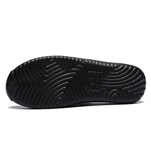 Yowablo Schuhe Frauen Männer Paare Unisex Aushöhlen rutschfeste Hausschuhe Strand Im Freien (39 EU,Schwarz)