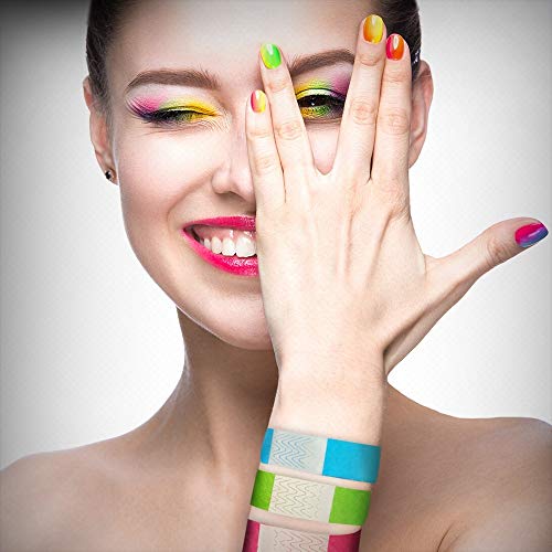 Pulseira de Identificação para Festas Tyvek Econômica Amarela (100)