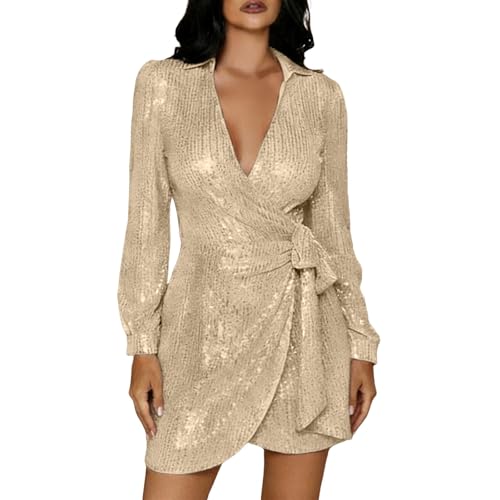 Robe de soirée pour mariage à paillettes ajustée avec ceinture amovible