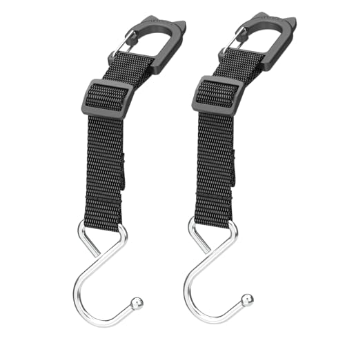 QUIDAOSO Car Purse Hook Holder, Car Hooks for Headrest, S-Shaped