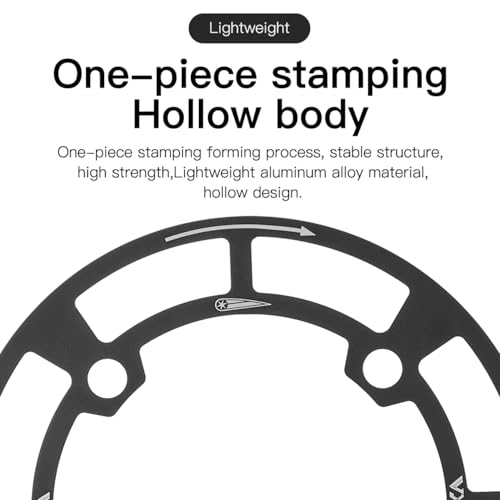 image for YBEKI Mountain Bike Chainring Guard 104 BCD 32T 34T 36T/38T 40T 42T Ch