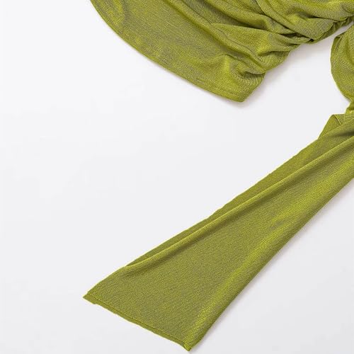 Haut multi-usage asymétrique plissé sans manches esmen à taille ajustée chic - 5