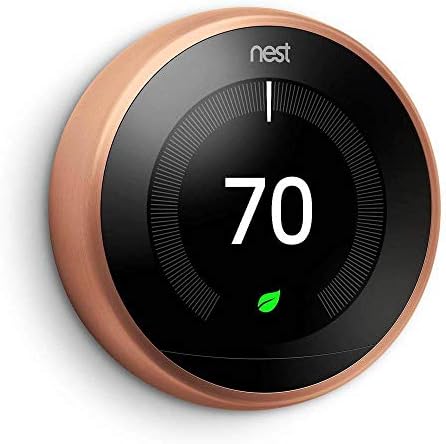 Google - Nest Learning Smart Wifi Thermostat - Copper
