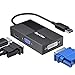 Produktbild ZILI USB 3.0 zu HDMI/VGA/DVI Adapter, Super Speed USB 3.0 Dual 2K Display Adapter, 3 in 1 Videoausgangskonverter für mehrere Bildschirme Kompatibel mit Windows 7/8/10, Mac OS X, Schwarz
