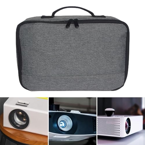 Bolso de almacenamiento portátil para proyector con asa y correa, funda protectora miniatura 4