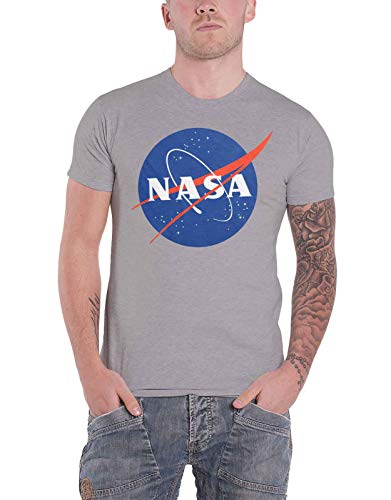Nasa Official Insignia Men's T-Shirt (Heather Grey) XL