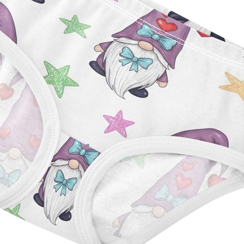 Girls Underwear Toddler 2t Cotton Panties Little Girl Bright Underpants Briefs Cute Purple Gnome St4