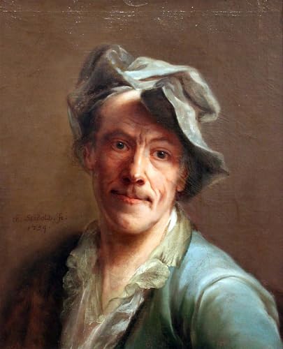 Art tableau autoportrait Christian Seybold - Toile haut de gamme 60x90cm finition musée