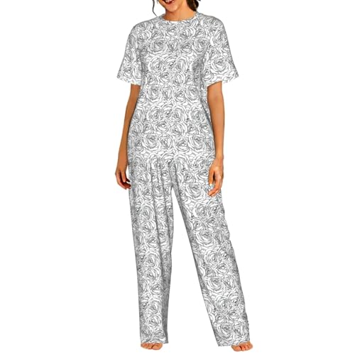 Pyjama léger pour femme idéal pour les nuits d'été et moments de détente à la maison