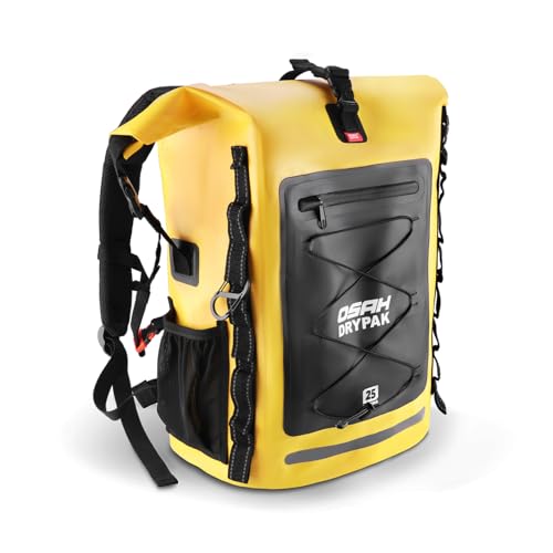 Image of OSAH DRYPAK Waterproof Backpack Dry Bag 25L /35L /55L /85L - Heavy Duty Roll-Top Hiking Backpack Sack Keeps Gear Dry for Travel, Kayaking, Boating, Camping, Rafting and Fishing
