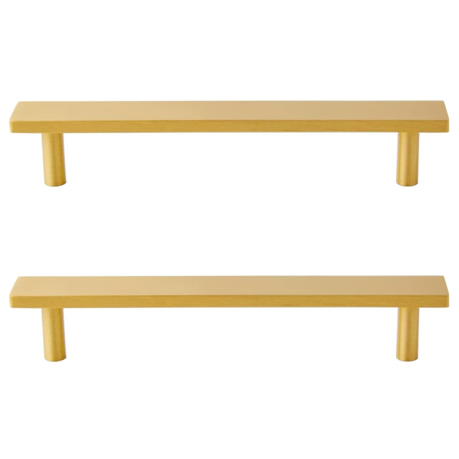 Poignées de meuble en laiton massif doré 128mm pour tiroir et cuisine