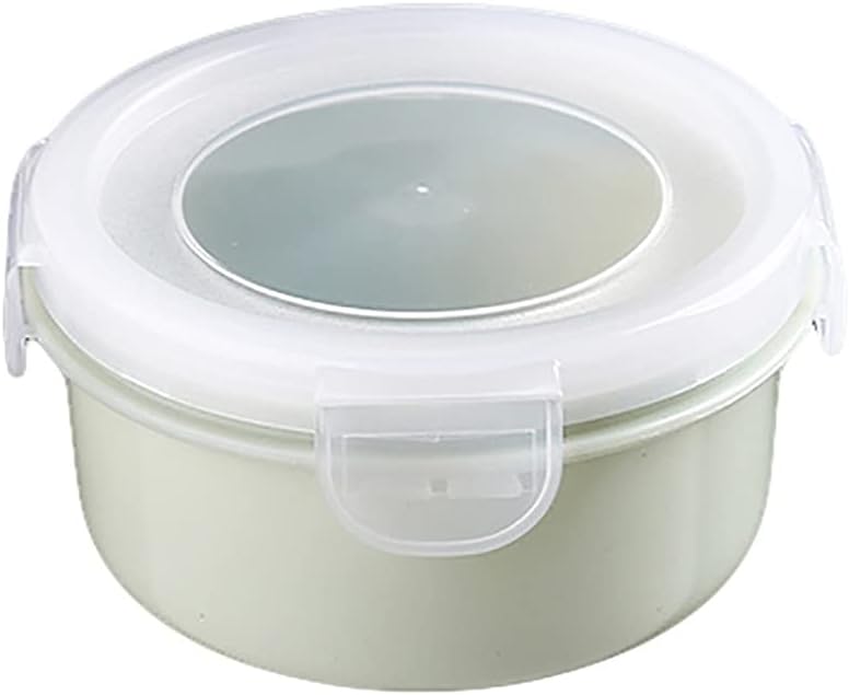 Picnic Basket Round/Rectangle Lunch Box Stoarge Box Food Storage Container Food Container Bento Box Kitchen Stoarge Organizer (Color : Blue-2) (Green)