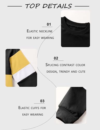 Image of Toddler Boy Clothes Long Sleeve Hoodie Sweatsuits Tops and Pants 2Pcs Boys Fall Winter Outfits Set