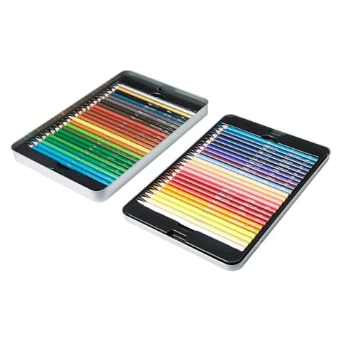 Amazon Basics Coloured Pencils in Tin Box thumbnail