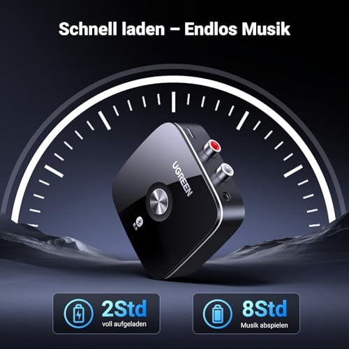UGREEN AUX Bluetooth 5.3 Adapter mit 3,5mm RCA Buchse Bluetooth Empfänger für Stereoanlage HiFi Receiver für Autoradio, Home Lautsprecher, Verstärker – Bild 4