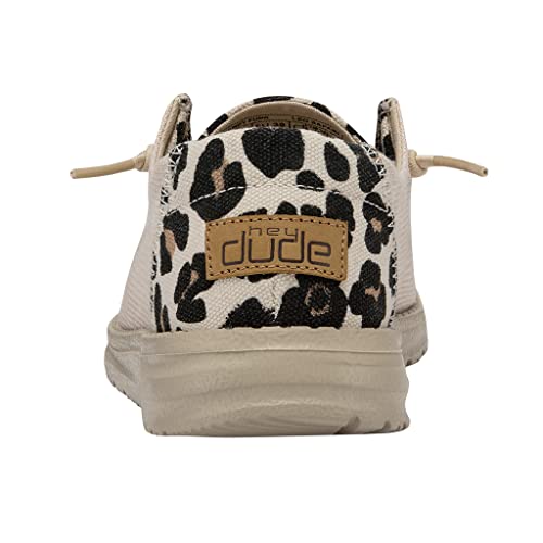 Image of HEYDUDE Women's Wendy Funk Leo Safari Size 6 | Women's Shoes | Women's Lace Up Loafers | Comfortable & Light-Weight