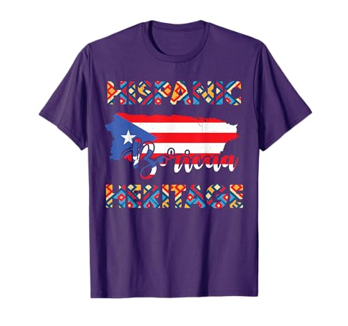 Puerto Rico Flag Shirt Hispanic Heritage Month Boricua Rican T-Shirt