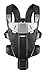 BabyBjörn Mochila Porta Bebé Miracle, Negro y Plata, Mezcla de Algodón