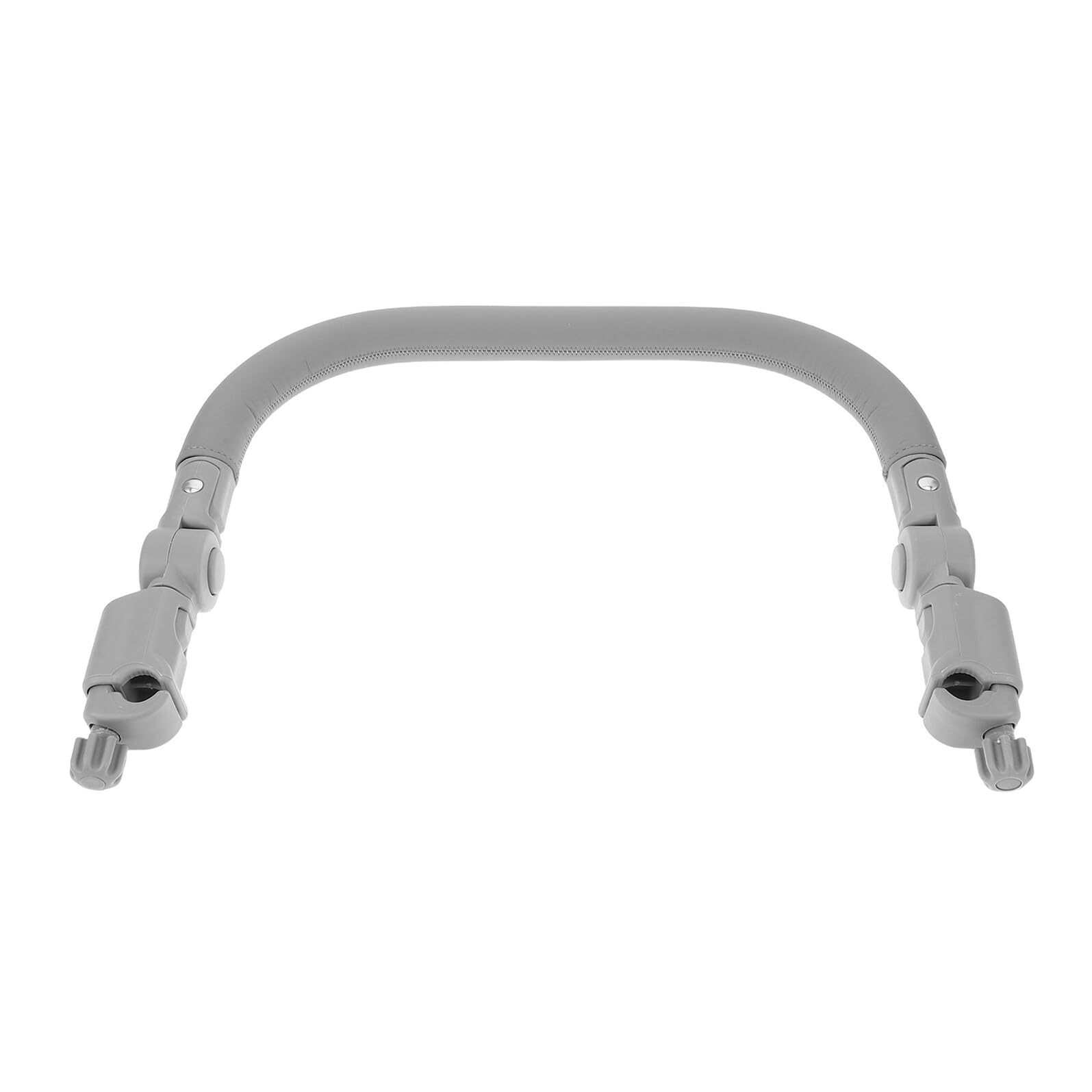 Barre d'Appui Universelle pour Poussette, Garde-Corps de Sécurité avec Repose-Pieds Rallongé, Main Courante Réglable et Amovible pour Bébé, Accessoire de Poussette Confort, Gris