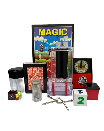 Image of Magic Kit for Kids & Adults - 9 Magic Tricks Set with Easy Instructions for Beginners - Perfect for Learning Magic, Birthday Parties, & Family Fun | Magic Tricks Kit
