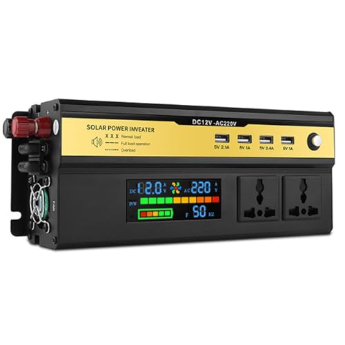 Convertisseur 24V 1600W avec affichage LED pour éviter les pannes de batterie