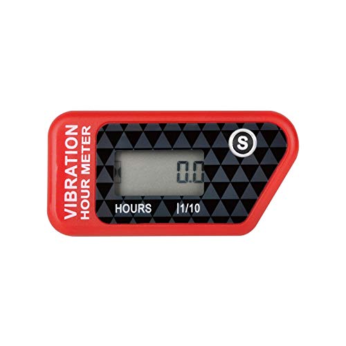 Jayron JRHM016B LCD Wireless Digital Hour Meter Gauge Vibration