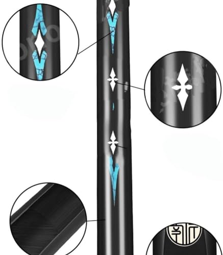 Taco de Billar Pool 145 cm Negro 3/4 Puntos miniatura 3