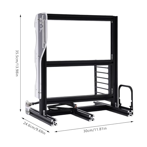 Banco de pruebas PC ATX, bastidor abierto para motherboard de computadora DIY, gabinete abierto para ITX/ATX/MATX, color negro miniatura 2