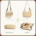Imagen de LHHMZ Mujeres Tejido de Paja Hobo Bolso de hombro