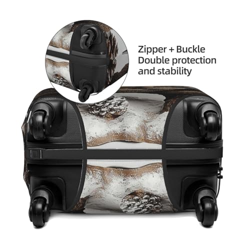 Luggage Cover Elastic Suitcase Cover Protector Rustic Lodge Bear Luggage Covers Travel Suitcase Covers Carry On Luggage Sleeve Suitcase Baggage Cover for Adult Travel3