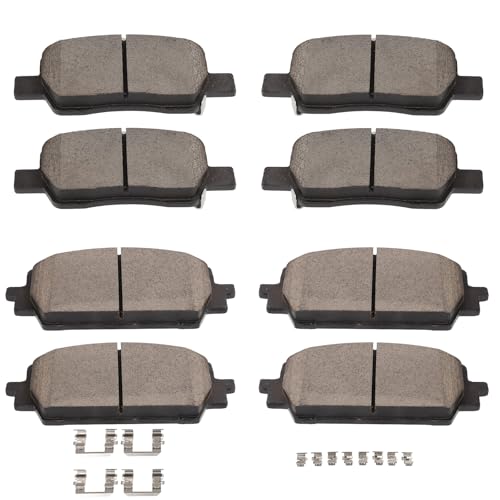 Image of SCITOO D2380 D2381 Front & Rear Ceramic Brake Pad Sets 2022-2023 For Hyundai For Santa Cruz,2021-2023 For Santa Fe,2021-2023 For Kia For Sorento