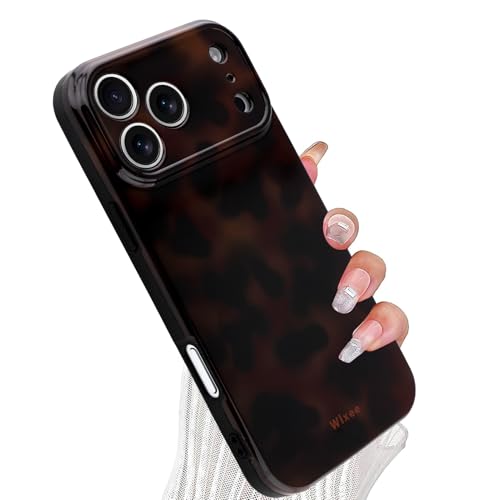 Wlxee for iPhone 17 Pro Max Case Aesthetic Tortoise Shell Leopard Pattern
