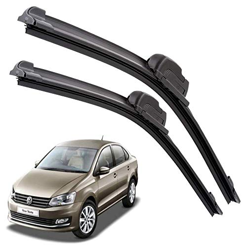Image of Euro Care Windshield Car Wiper Blades Compatibility With VENTO (Model : 2014-2019) - Set of 2Pc (D-24,P-16)