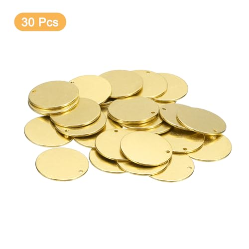 Etiquetas redondas de latón macizo de 20 mm para grabados metálicos duraderos 3