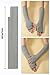 Clothirily Classic Arm Warmers, Fashion Winter Long Fingerless Gloves Knit Mitten Gloves Arm Sleeves for Women with Thumb Hole, Grey