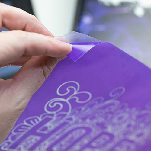 Ikonart Textile Silkscreen Stencil Film Sheets, 10" x 12" Reusable Stencil Material for Fabric - Purple, 25 Sheets - Thumbnail 3