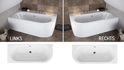 Acryl-Badewanne Besco Badland in Weiß mit Komplettset