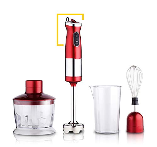 4-in-1-Immersions-Stabmixer, 700 W, Edelstahl, 2-Fach, inkl. Schneebesenaufsatz