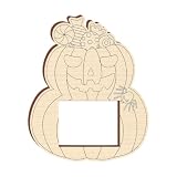 Marco de fotos de madera de calabaza, kit de manualidades para decoración