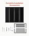 VEVOR Fixed Metal Awning 44 x 24 in, Window Awning Door Canopy, Stable Triangle Steel Frame Awnings for Doors Exterior Rain, and Snow Sunlight Protection for Door Entrance, Windows, Porches, Balconies