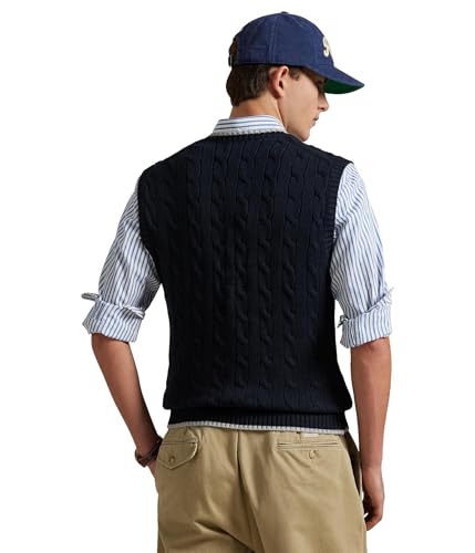 POLO RALPH LAUREN Men's Cable-Knit Cotton Sweater Vest2