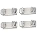 SPECTSUN Emergency Light White, Commercial Emergency Light with Battery Backup, Emergency Sign with Light/Led Emergency Light/Emergency Light Fixture/Emergency Light Home - 4 Pack (Square Head)
