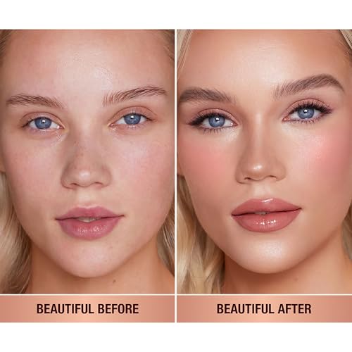 Image of Charlotte Tilbury Pillow Talk Matte Liquid Blush Wand - Matte Blush for Cheeks with Cushion Applicator - Infused with Lumi-Blur Technology for a Light-Reflecting, Soft-Focus Effect