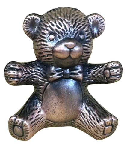 Saddle Mountain Souvenir Teddy Bear Die Cast Metal Collectible Pencil Sharpener, Bronze