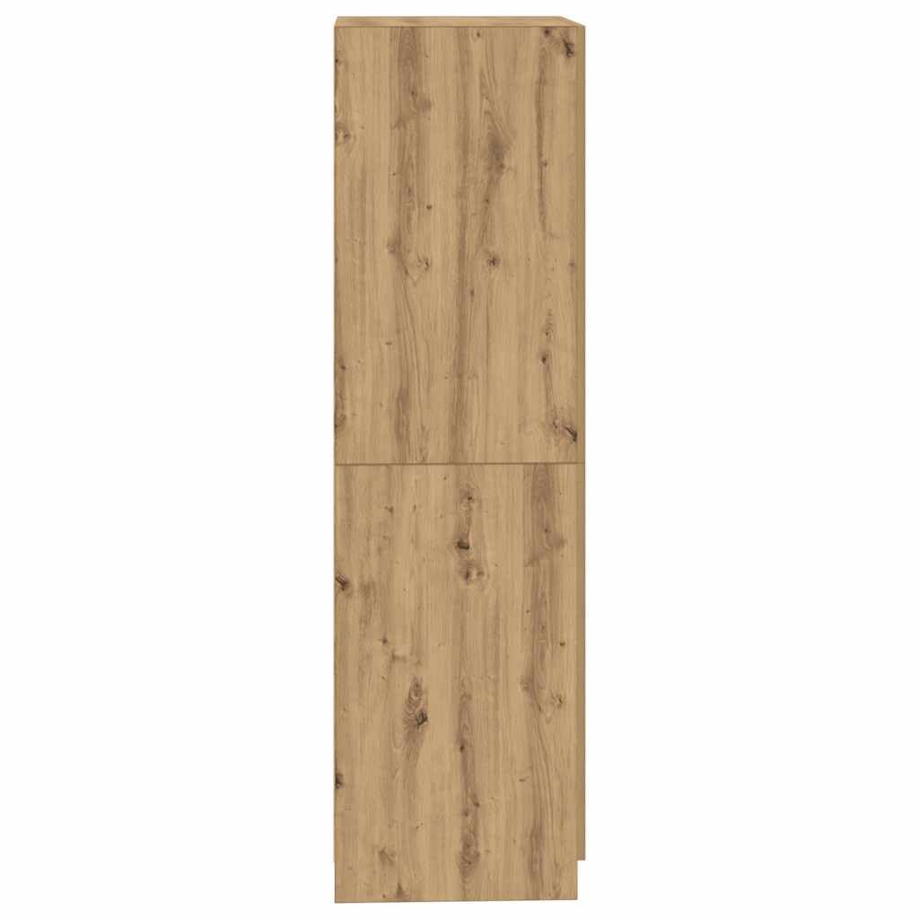 vidaXL Armario de Madera de ingeniería Roble Artesanal 80x52x180 cm, ropero, Armario de Almacenamiento, Organizador de Ropa, guardarropa