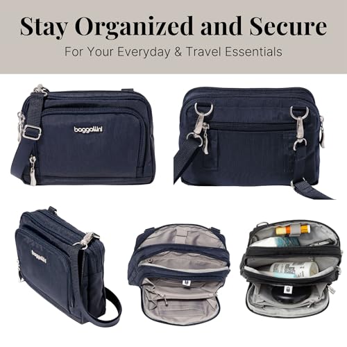Image of Baggallini Triple Zip with Front Wallet /Trifecta RFID Wallet Crossbody