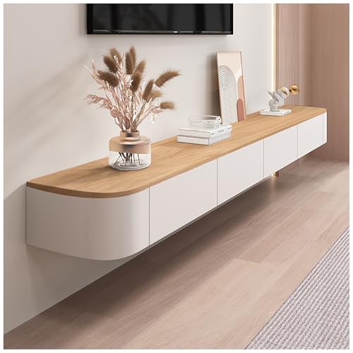 Meuble TV flottant avec tiroir grand volume pour salon et bureau