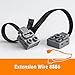 Habow Technic Power-Functions Extension Wire (9.8 inches) 8886 (5 Piece) Compatible with mainbrands Building Block MOC Technic-Parts