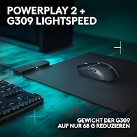 Logitech G G309 Lightspeed Kabellose Gaming-Maus + POWERPLAY 2 kabelloses Ladesystem, unbegrenzt aufladbar, leichte kabellose Gaming-Maus mit einem Gewicht von 68 g,LIGHTFORCE Hybrid-Switches, PC/Mac – Ansicht 2